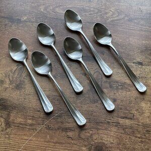 Towle Liberty Bell Teaspoon Set of 6 Spoons Vintage Stainelss Steel SCC Japan